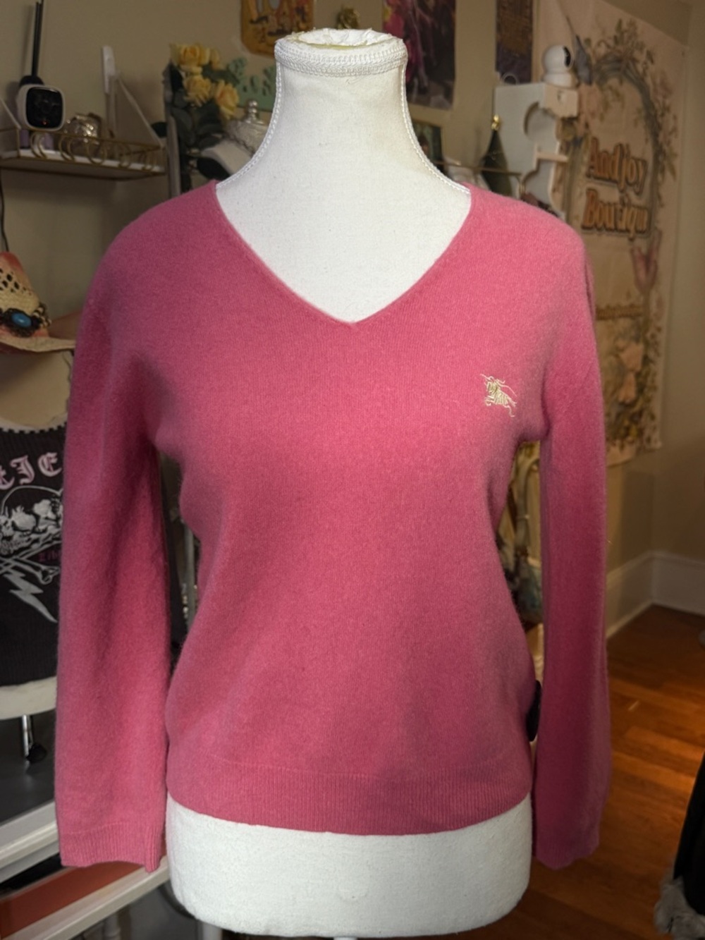 Pink Burberry Sweater